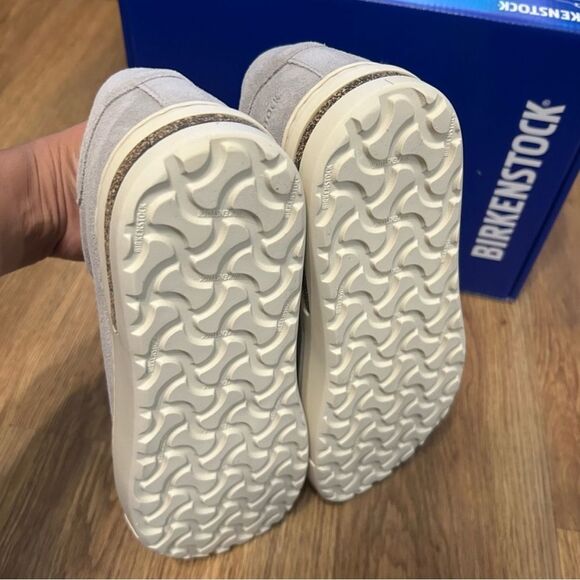 BIRKENSTOCK bend low gray suede lace up shoes sneakers women’s eur 39 new - Picture 5 of 8